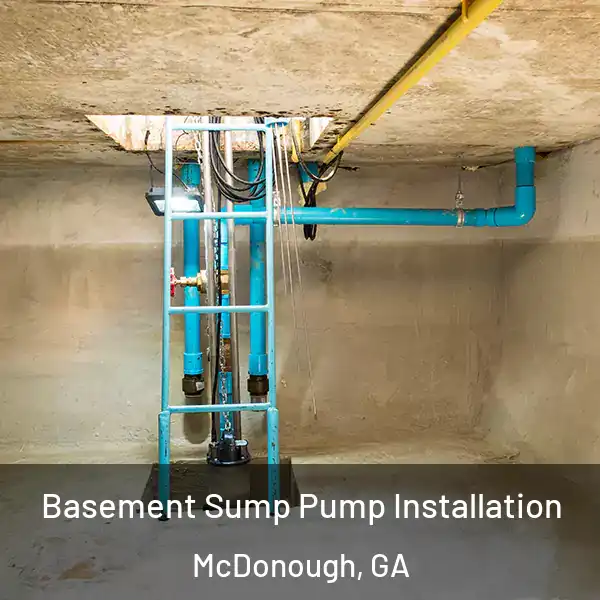  Basement Sump Pump Installation McDonough, GA