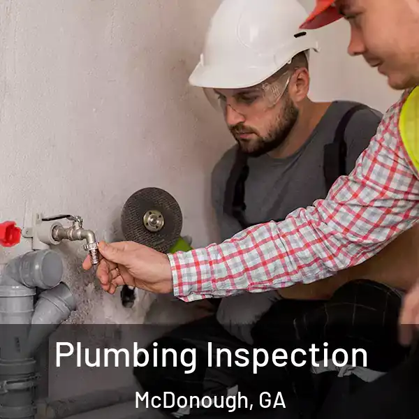  Plumbing Inspection McDonough, GA