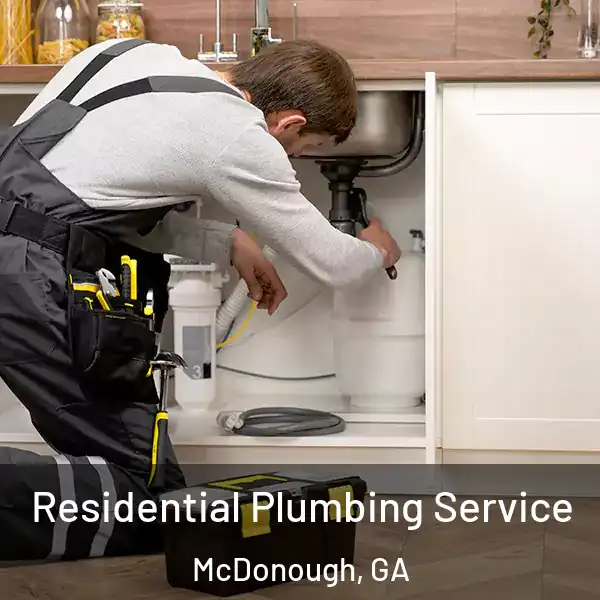  Residential Plumbing Service McDonough, GA