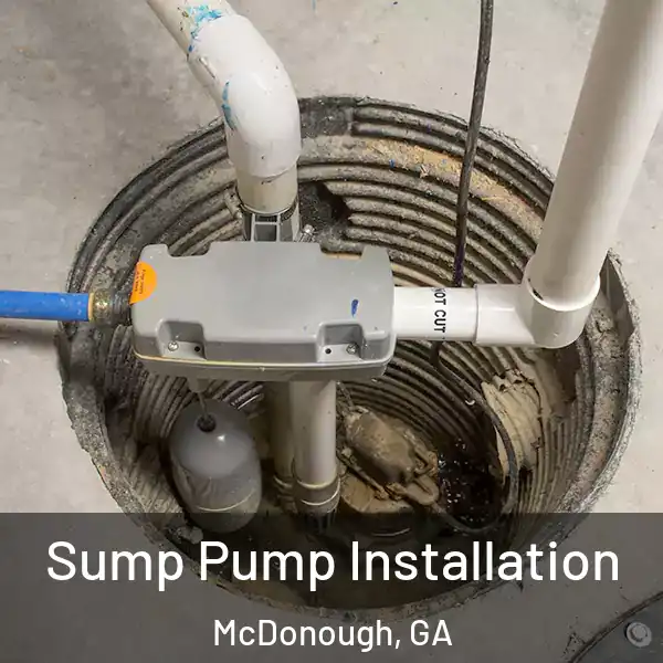  Sump Pump Installation McDonough, GA
